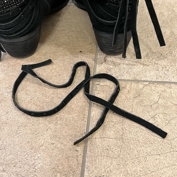 Naughty Monkey suede boots with tassels and sparkle, size 10 - Picture 11 of 12